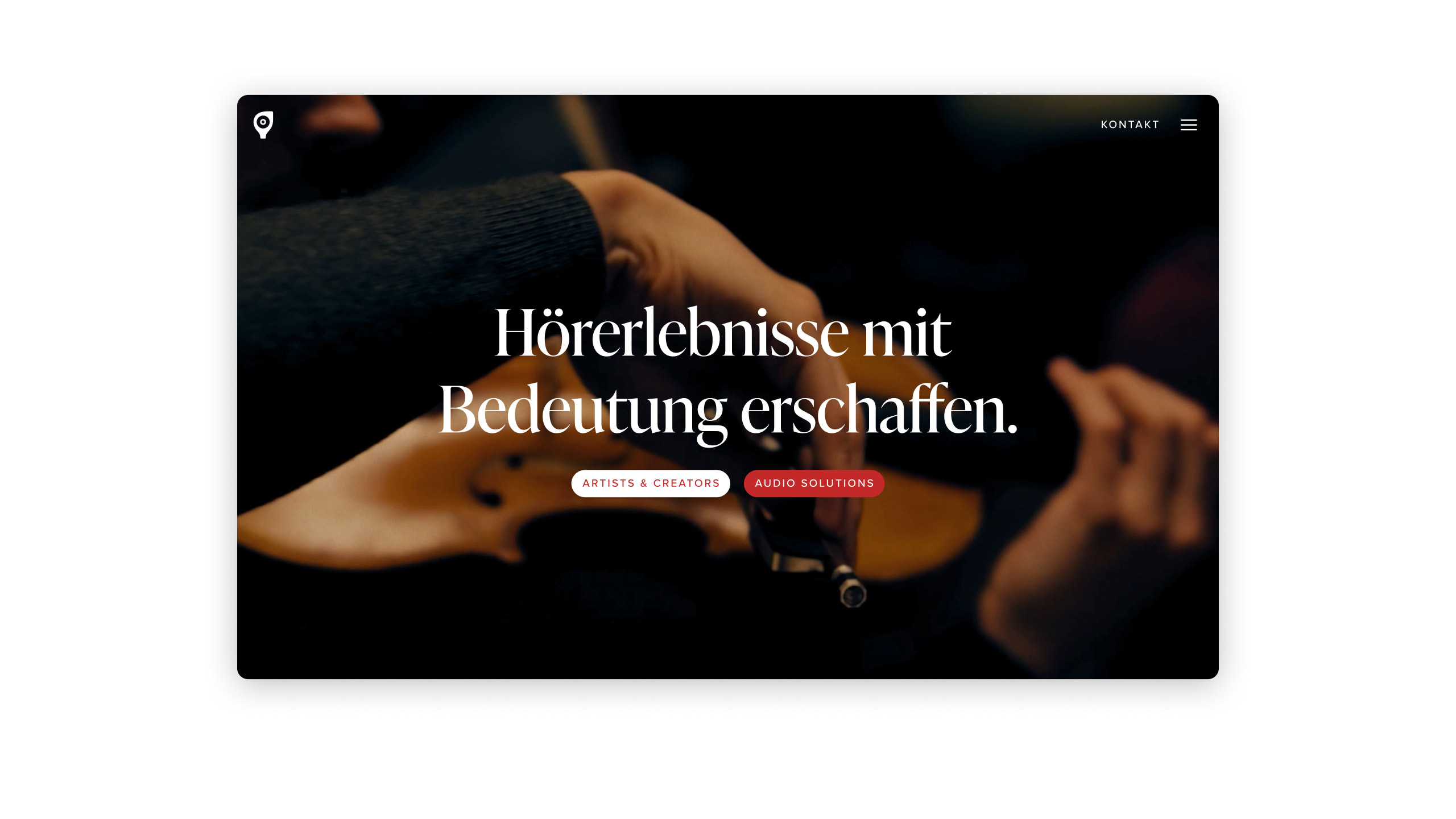 KLANGKANTINE Studios website's homepage